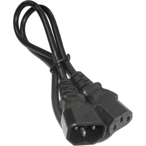 Câble IEC mâle de 4m avec IEC femelle (1/2)