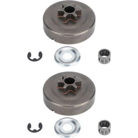 Juego de 2 piñones de aleación de zinc para motosierras STIHL 017-025 MS170-MS250. (1/5)