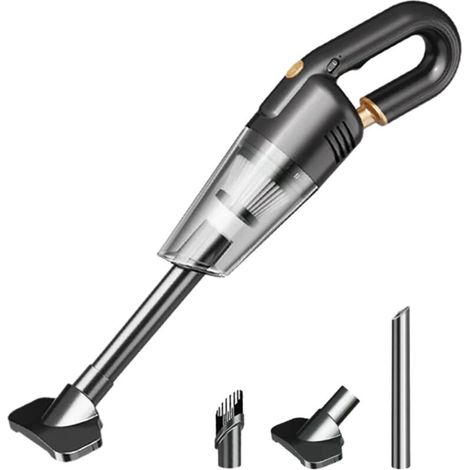 Aspirateur de voiture puissant 4500Pa 60W, mini aspirateur main sans fil rechargeable. Avec filtre USB, pour voiture et maison, efficace sur poils de chien.