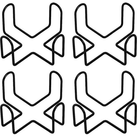 Porta sottobicchieri 4 supporti in metallo per sottobicchieri rotondi e quadrati da 4 pollici, per 4-8 sottobicchieri (1/5)