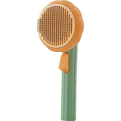 Peigne citrouille autonettoyant en acier inoxydable pour chien et chat – DELKEVIC (1/5)