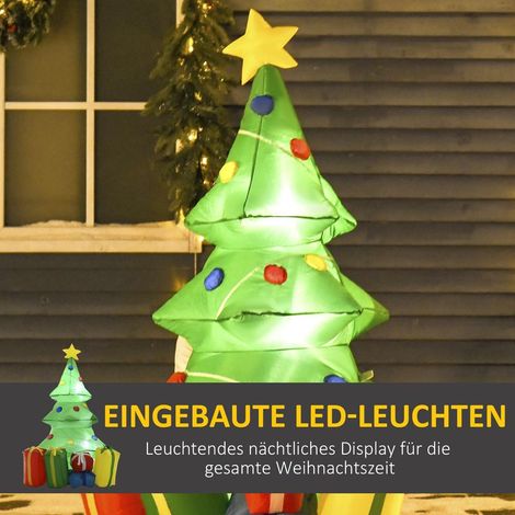 Décoration de Noël gonflable avec lumières LED, cadeaux, 150 cm, étanche, pour les fêtes de Noël (1/5)