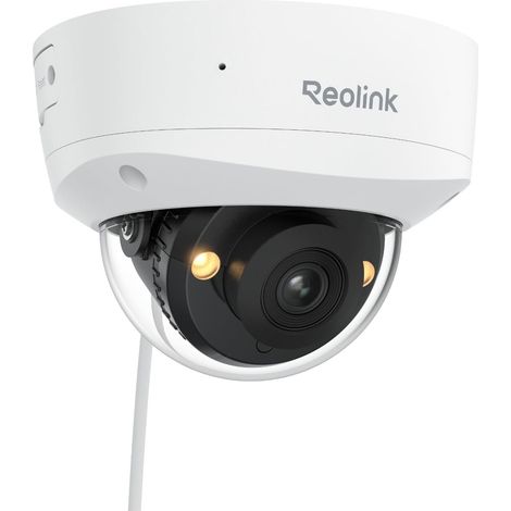 Caméra de Surveillance PoE, Anti-Vandalisme IK10, Vision Nocturne Couleur, Détection Smart Personnes/Véhicules/Animaux, Audio Bidirectionnel, avec Support Pivotant À l'intérieur, RLC-840A (1/5)