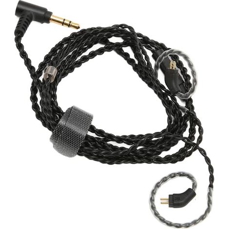 Câble pour écouteurs intra-auriculaires : mise à niveau vers un port 3,5 mm, 2 broches, 0,78 mm, sans microphone. (1/5)