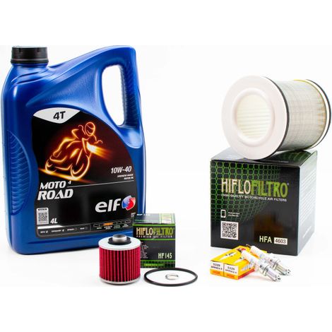 Kit Révision Filtres Bougies pour YAMAHA TDM 850 de 1991 à 1996 - ELF MOTO 4 ROAD 10w40 4L
