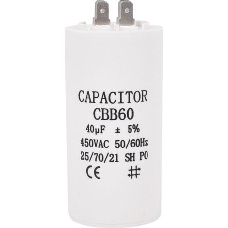 Condensateur CBB60 - 10 μF - 450 V AC - 4 Bornes - 50 60 Hz - Pour Pompe À Eau - 1 Pièce (1/5)
