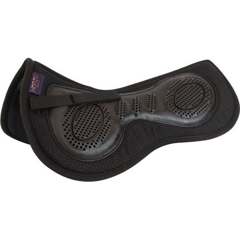 Full, Nero: Semisottosella in tessuto con interno in memory foam e parte superiore in rubber gel e micropile