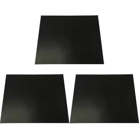 Lot de 3 grilles de cuisson en fil métallique, plaques de cuisson, tapis de four, tapis de gril-40X33X0.04cm-Black (1/3)