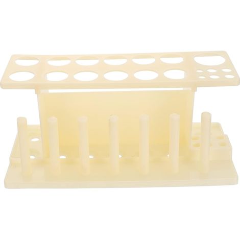 Filiyano – Support pour tubes à essai en plastique robuste et résistant à la déchirure, avec 19 trous et 7 colonnes. (1/5)