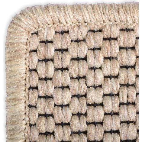 Tapis de couloir Kalkutta Aspect Sisal Beige 66 x 500 cm (1/5)