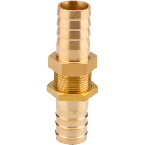 Raccord cannelé en laiton 1/2", filetage femelle, épisseur de métaux, barbillons, raccord tuyau, connecteur adaptateur pour air, eau, huile (épaisseur 8 mm) Pagode 14 Mm Grand Cuivre (1/5)
