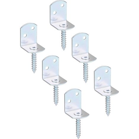 Support de clôture en L avec vis – Acier bichromaté – Hauteur 83 mm – MarqueAlberts (1/2)
