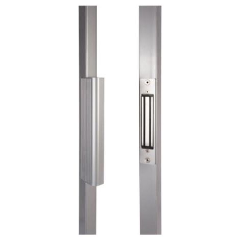 Locinox – Ventouse électromagnétique à encastrer pour portails battants – RAL 9005 noir – Force de rétention 250Kg – Montage rapide Quick-Fix