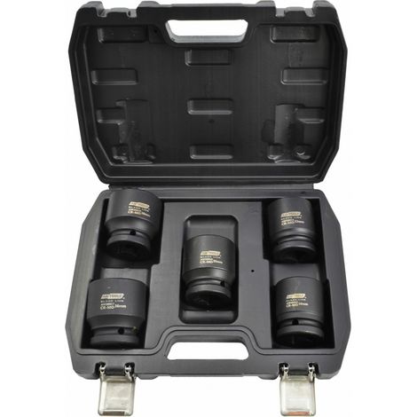 AWTOOLS SET DI BUSSOLE A IMPATTO DA 3/4" 5 PEZZI BLACK LINE