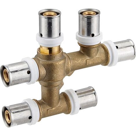 Pressfitting-T-Stück 16 x 2,0 - 16 x 2,0 - 16 x 2,0 mm für MV-Rohr (kreuzungsfreie Verbindung)