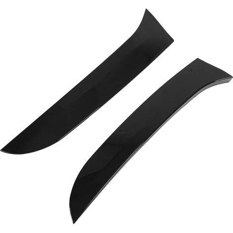1 paire d'ailerons latéraux de lunette arrière noirs brillants (gauche et droite) pour Honda Civic Variant Wagon MK6 (2008-2013) (1/5)