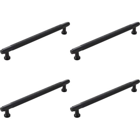 Vintage-Türknöpfe, Küchenknöpfe, 128 mm Lochabstand, 4er-Pack (schwarz) (1/4)