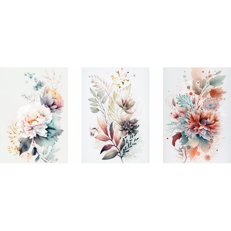 Posterset – farbenfrohe Blumenarrangements PLN042 (1/5)