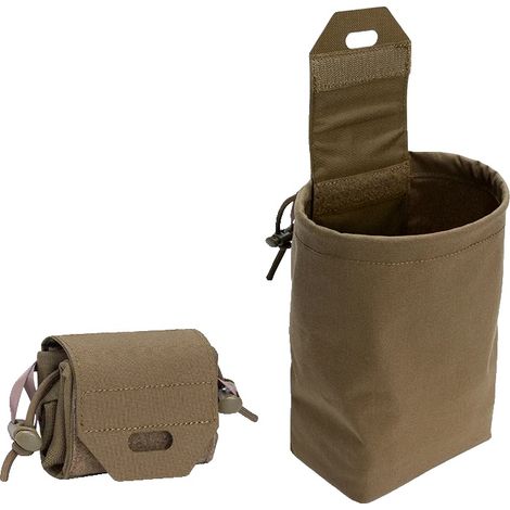 Bolsa de descarga, nailon resistente, compatible con MOLLE, color marrón coyote. (1/2)