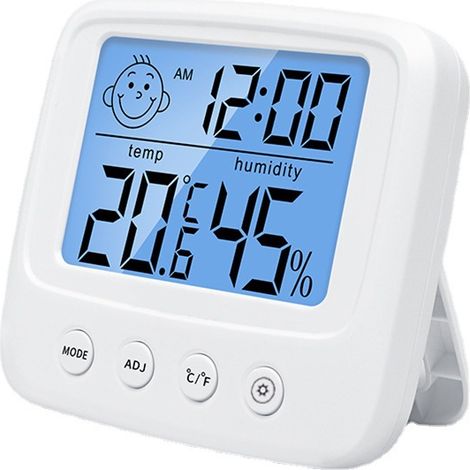 Termómetro LCD para habitación de bebé de resina ABS ecológico (1/4)