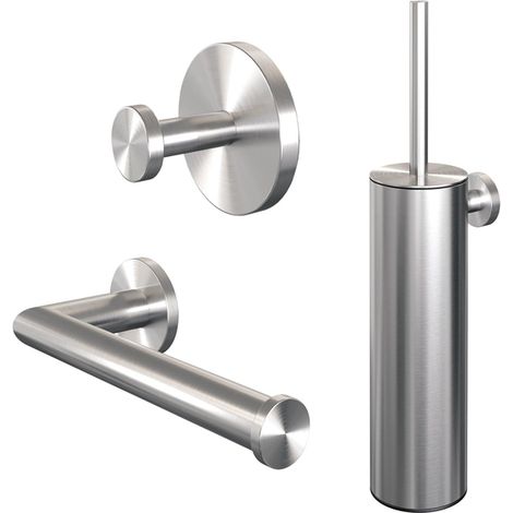 Brauer Brushed Edition Ensemble accessoires wc 3 parties Inox brossé PVD (1/5)