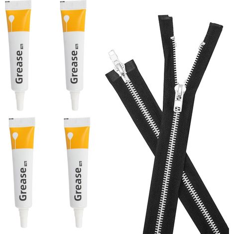 Lot de 4 Graisse Silicone Universelle, Lubrifiant Silicone Alimentaire et Mécanique pour Imprimante 3D, Joints Toriques, Robinets, Engrenages, Roulements et Fermetures Éclair, 4 Pièces (1/5)