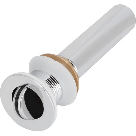 Bouchon de vidage anti-encrassement pour lavabo de salle de bain avec couvercle de protection - Sans trop-plein