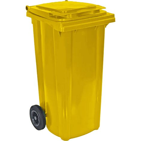 Bac roulant 2 roues premium 120l- lot de 10