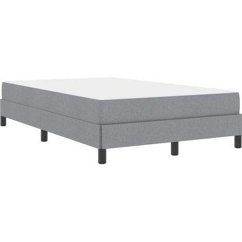 Lit double,Lit adulte,Lit à ressorts Autre Gris clair 120 x 190 cm tissu (1/5)
