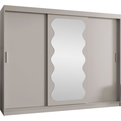 Armario Hartford 578, Cachemira, 200x250x62cm, Puertas de armario: Correderas, Número de estantes: 5