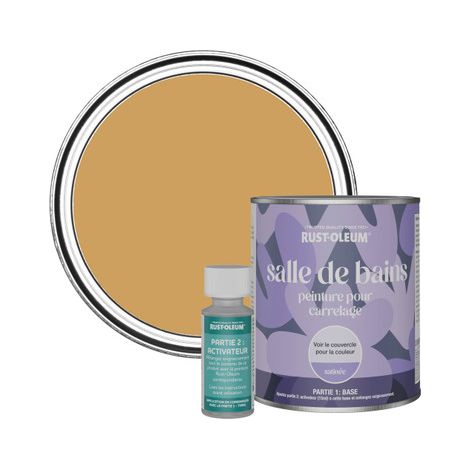 Peinture pour Carrelage de Salle de Bain, Finition Satinée - Dijon 750ml (1/3)