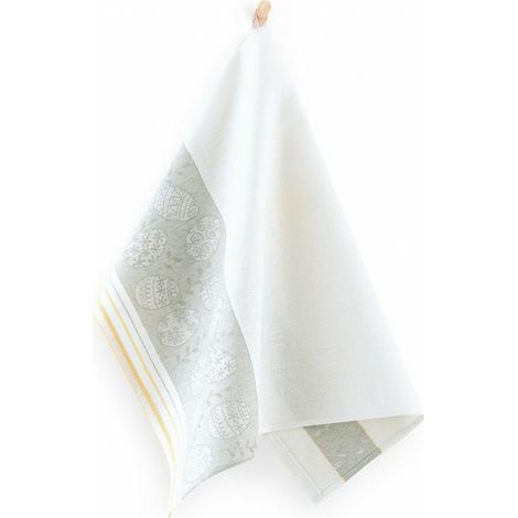 Küchentuch 50x70 Pascha gelb weiß 9113/1 für Geschirr Zwoltex 22