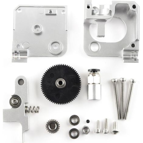 Kits d'extrudeuses entièrement métalliques argentées pour imprimante 3D, compatibles avec l'extrudeuse Titan Aero 1,75 mm et l'imprimante 3D Prusa i3 MK2. (1/5)