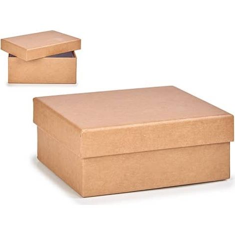 Caja almacenamiento para regalo de carton pequeña kraft