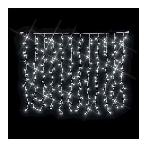 rideau raccordable - festilight master - 2 x 1.5 mètres - 144 led - blanc - pétillant - festilight 54419-12-wfp0-z