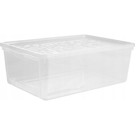 Caja de almacenamiento para zapatos plast-team basic box apilable acceso frontal (1/3)