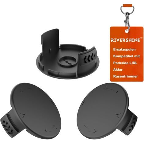 Couvercle de bobine débroussailleuse Parkside, compatible avec Parkside PRTA 20-Li A1/B1/B2/C3, PRT 300 A1, 550 A1/A3 (3 couvercles) -