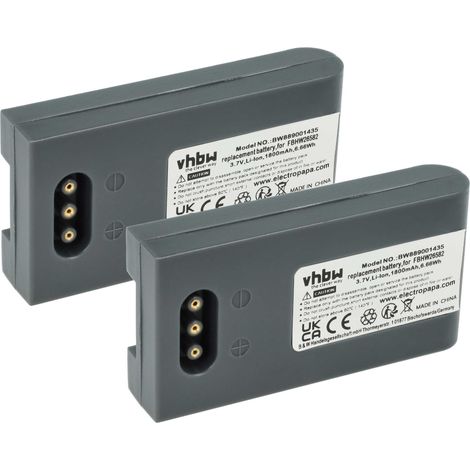vhbw 2x Battery compatible with Höft & Wessel SKEYE.ALLEGRO, LS SKEYE.INTEGRAL Barcode Scanner POS (1800 mAh, 3.7 V, Li-Ion) (1/4)