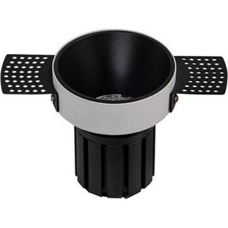 Spot LED Encastrable D82 9W Noir Sablé Avec Transfo ZAMBELIS S096-B - 36 deg - Blanc chaud - 3000K (1/2)