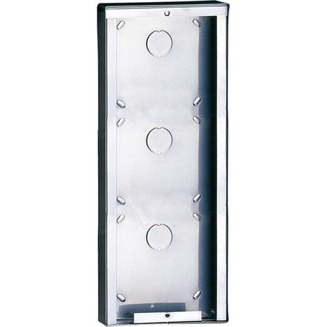 Custodia Da Parete In Acciaio Inox 3 Moduli ( COMELIT cod. 3316/3 )