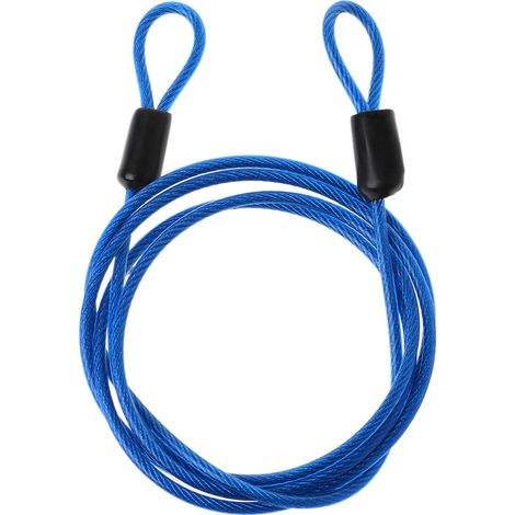 Câble antivol pour vélos, 1 m, en acier, pour la sécurité quotidienne des vélos et accessoires.-AquaForge