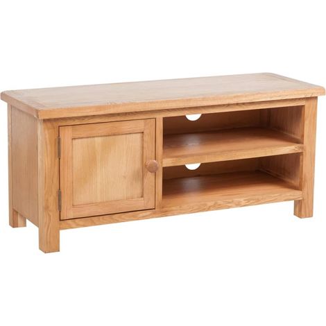 TV-Schrank 103x36x46 cm Massivholz Eiche