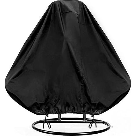 Kaelt - Sollbry Housse Oeuf Suspendu, 420D Oxford Housse Oeuf Suspendu Extérieur 2 Places, Imperméable, Anti-UV, Coupe-Vent, Protection pour Housse Fauteuil Suspendu, 230 x 200 cm (1/2)