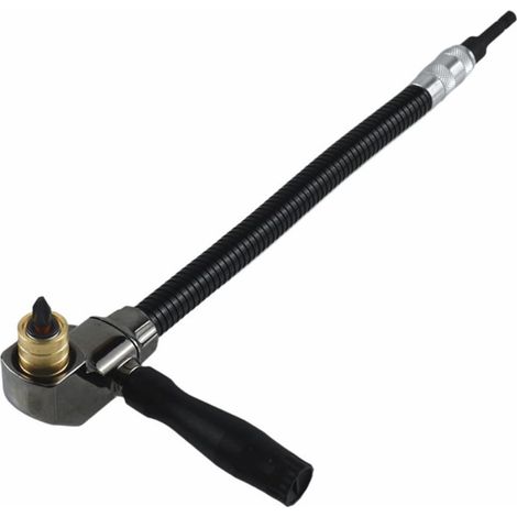 Mandrin à angle droit pour perceuse électrique à 90 degrés avec tige d'extension d'arbre flexible pour le travail du bois, la (1/4)