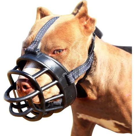Hundemaulkorb - Weicher Korbmaulkorb für Hunde, sicherer und bequemer Sitz, verhindert besser Beißen, Kauen und Bellen (Größe 1) (1/5)