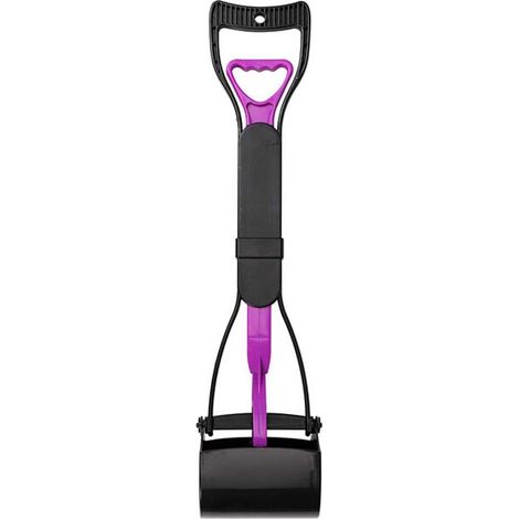 Ramasse-crotte Pelle ramasse crottes Pelles ramasse crottes 60cm à Grande tête - poignée Facile à Presser et ressors Haute Tension pour extérieur/intérieur Pour Chien et Chat Animal-Violet (1/4)