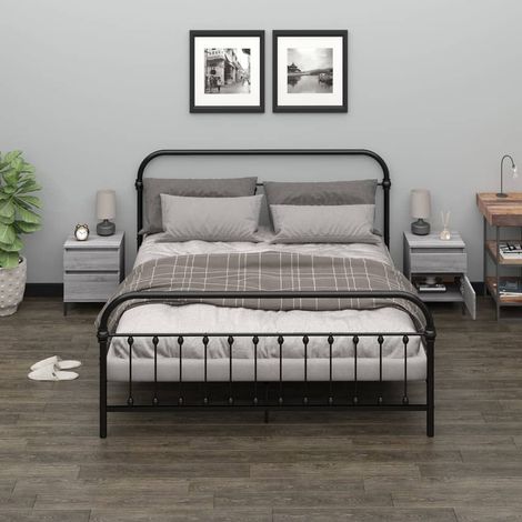 Bedside Cabinets 2 pcs Grey Sonoma 40x35x50 cm vidaXL (1/5)