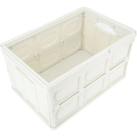 Boîte de camping portable avec poignée, couvercle en bois pliable et amovible, taille S (1/5)