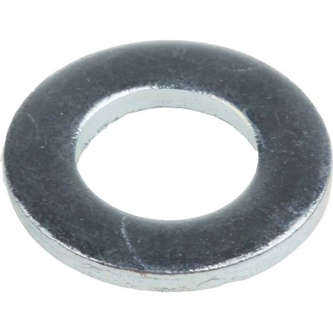 Rondelle plate, M10, Acier, 10.5mm x 20mm, Galvanisé brillant ( Prix pour Sachet de 100 )