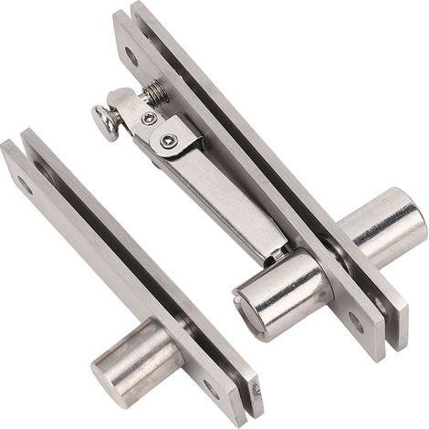Charnière de porte à pivot en acier inoxydable, rotation 360°, pour cadre en bois ou aluminium, porte dissimulée, capacité de charge 300LBS (1/5)